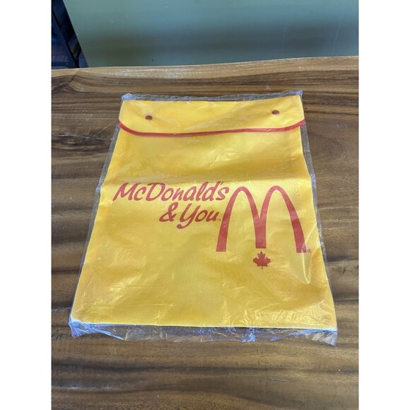 Vintage McDonald's & You Canadian Children's Backpack Knapsack NEW - Picture 2 of 9